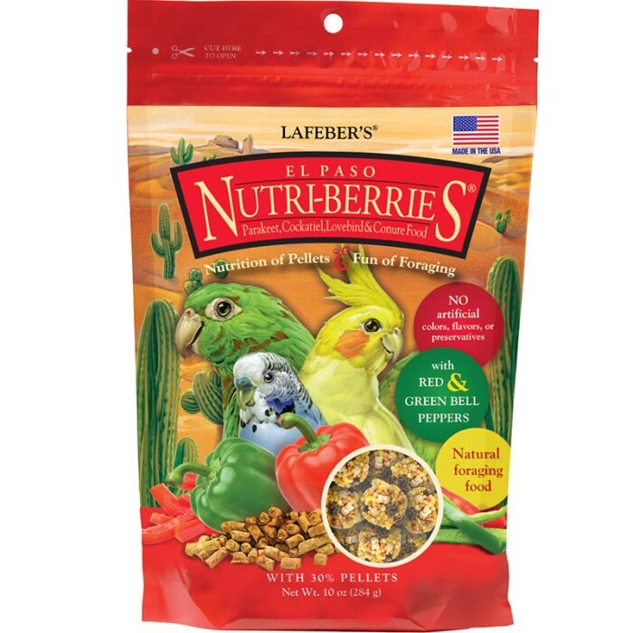 Lafeber Nutri-Berries El Paso vidutinėms ir mažosioms papūgoms 284 g