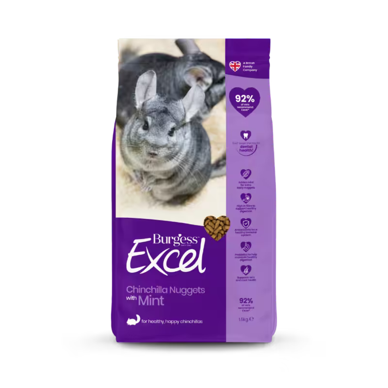Burgess Excel maistas šinšiloms, 1.5 kg