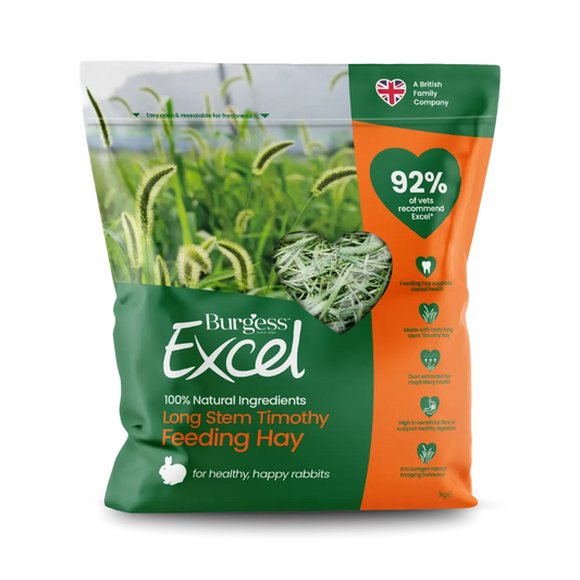 Burgess Excel Long Stem šienas triušiams ir graužikams, 1 kg
