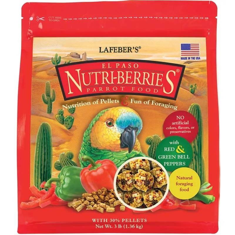 Lafeber Nutri-Berries El Paso maistas papūgoms