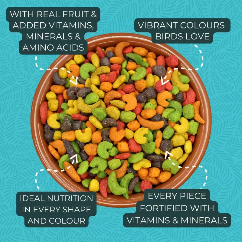ZuPreem FruitBlend Medium & Medium Large 1.5 kg – vaisinės granulės vidutinėms ir didelėms papūgoms