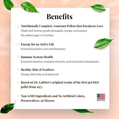 Lafeber tropinis granuliuotas maistas - vidutinėms papūgoms, 567 g